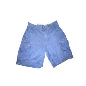 Polo Ralph Lauren Mens Blue Classic Polo Chino Cargo Shorts Size 34 Utility